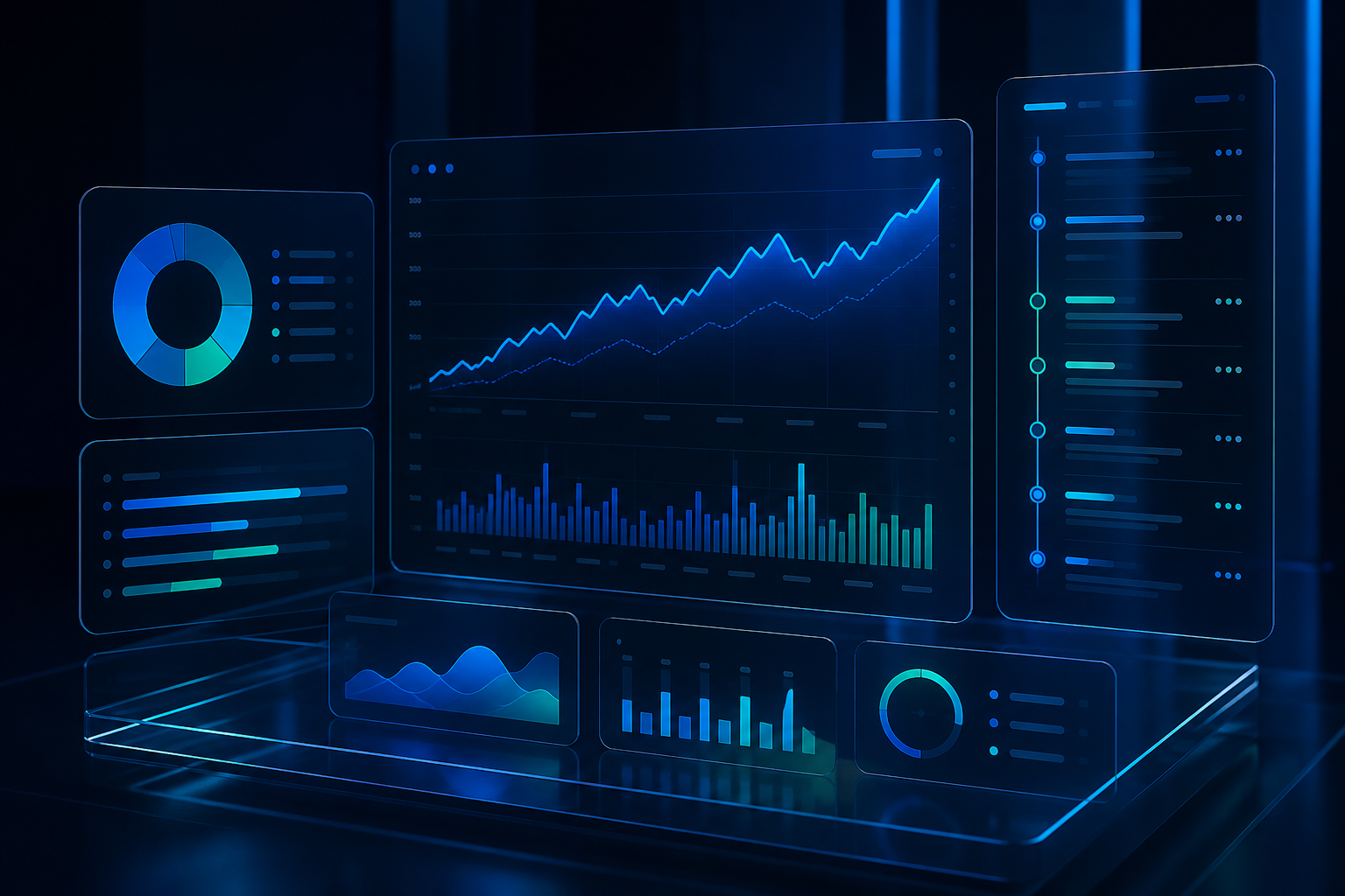 Portfolio analytics dashboard visualization